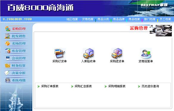 智百威8000商海通管理软件(图1)